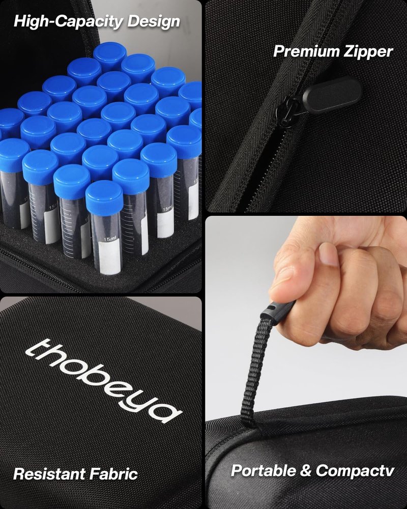 THOBEYA 30 Pcs Muzzleloader Accessories Kit, Charge Tubes Black Powder Accessories for Precision Quick Reloads, Traditions Black Powder Measure Storage Box