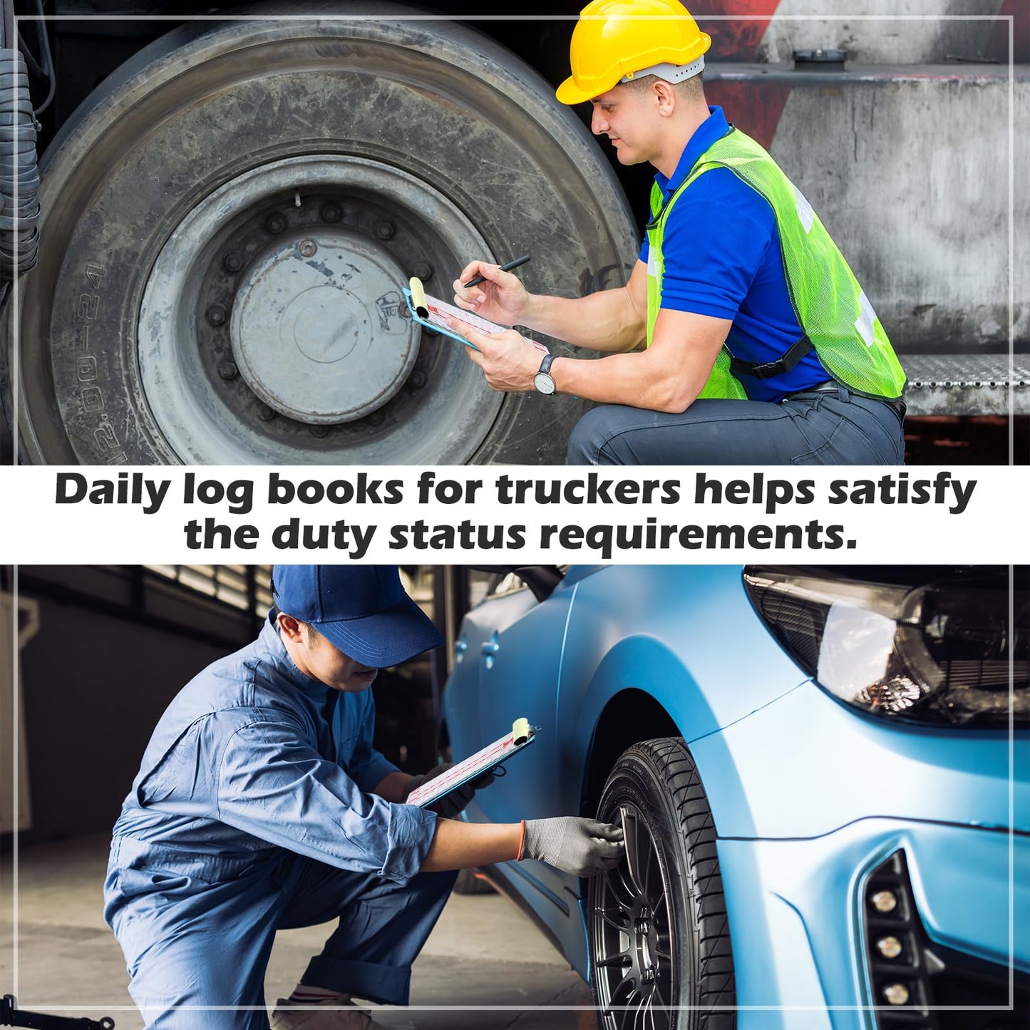 Weekgrat 20 Pack 2026 New Driver Daily Log Book 8.5" x 5.5" Log Book with Detailed Driver Vehicle Inspection Report Recap for Truck, 2-Ply Carbonless (Typical)