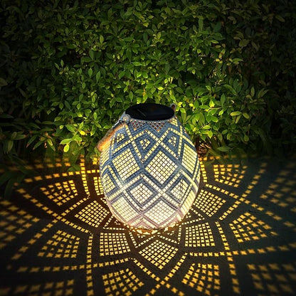 Solar Light, Outdoor Lanterns for Patio Waterproof , Geometric Outdoor Solar Lanterns for Porch, Yard, Deck, Lawn, Backyard, Patio, Tabletop, Pathway