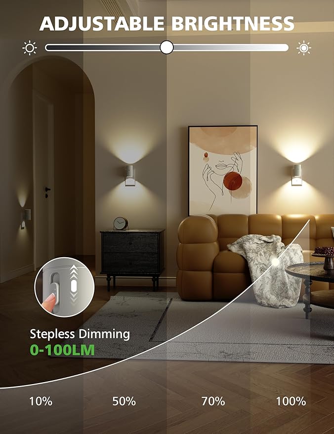 Night Lights Plug Into Wall,3 Color Temperatures LED Night Light Plug in,Dusk to Dawn Sensor,0-100LM Adjustable Brightness,Dimmable Night Lights for Hallway Bathroom Stair Bedroom,White,6 Pack