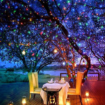 2 Pack 403 FT 1000 LED Christmas Lights Outdoor Fairy Lights Plug in Extra Long Clear Wire String Lights with Remote Timer 8 Modes for Outside House Tree Garden Wedding Party Decorations- Multicolor