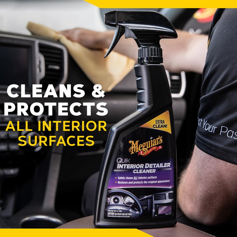 Meguiar's Classic Wash & Wax Car Detailing Kit, Cleaning Kit with Car Wash Soap and Wax, Includes Detail Spray, Interior Cleaner, Tire Cleaner, and More