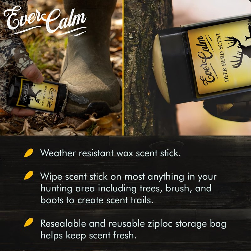 Conquest Scents EverCalm Deer Herd Scent Bottle – Deer Attractant & Calming Scent, All-Season Effectiveness, Versatile Hunting Liquid Bottle, 4.0 oz
