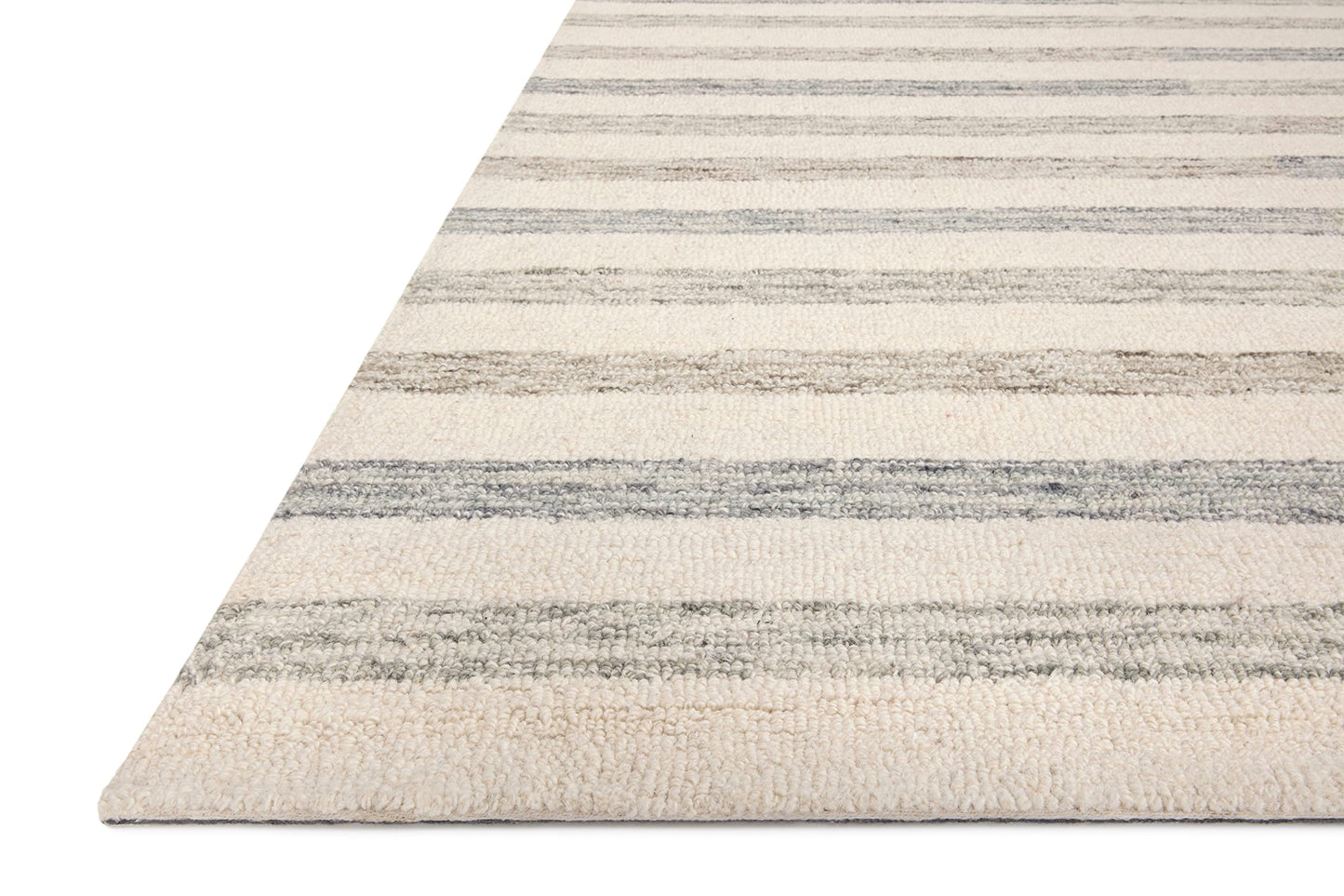 Loloi Chris Loves Julia Chris Collection CHR-05 Ivory/Slate 9'-3" x 13', .50" Pile Height, Area Rug
