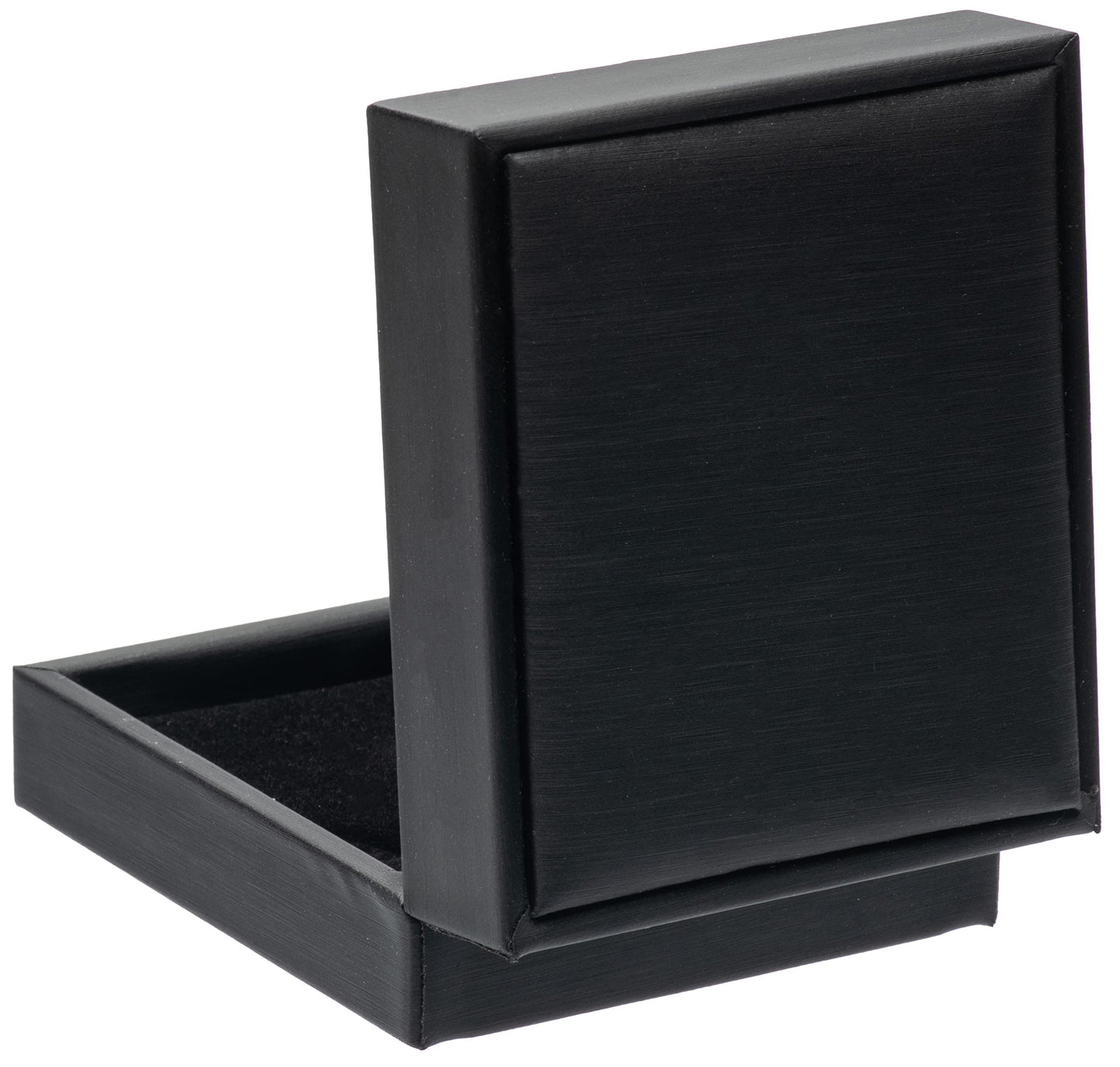 Giftop PU Leather Small Cufflink Box Jewelry Display Case (Black Pack of 3)