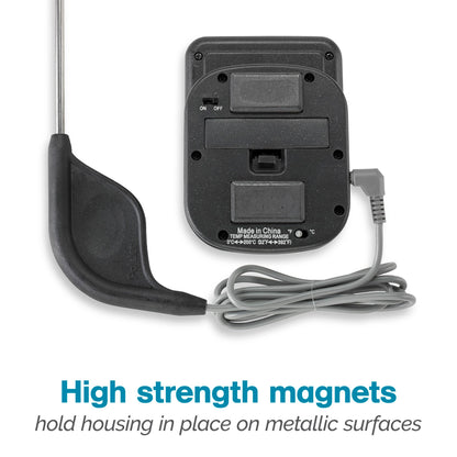 Polder Digital In-Oven Thermometer/Timer, White