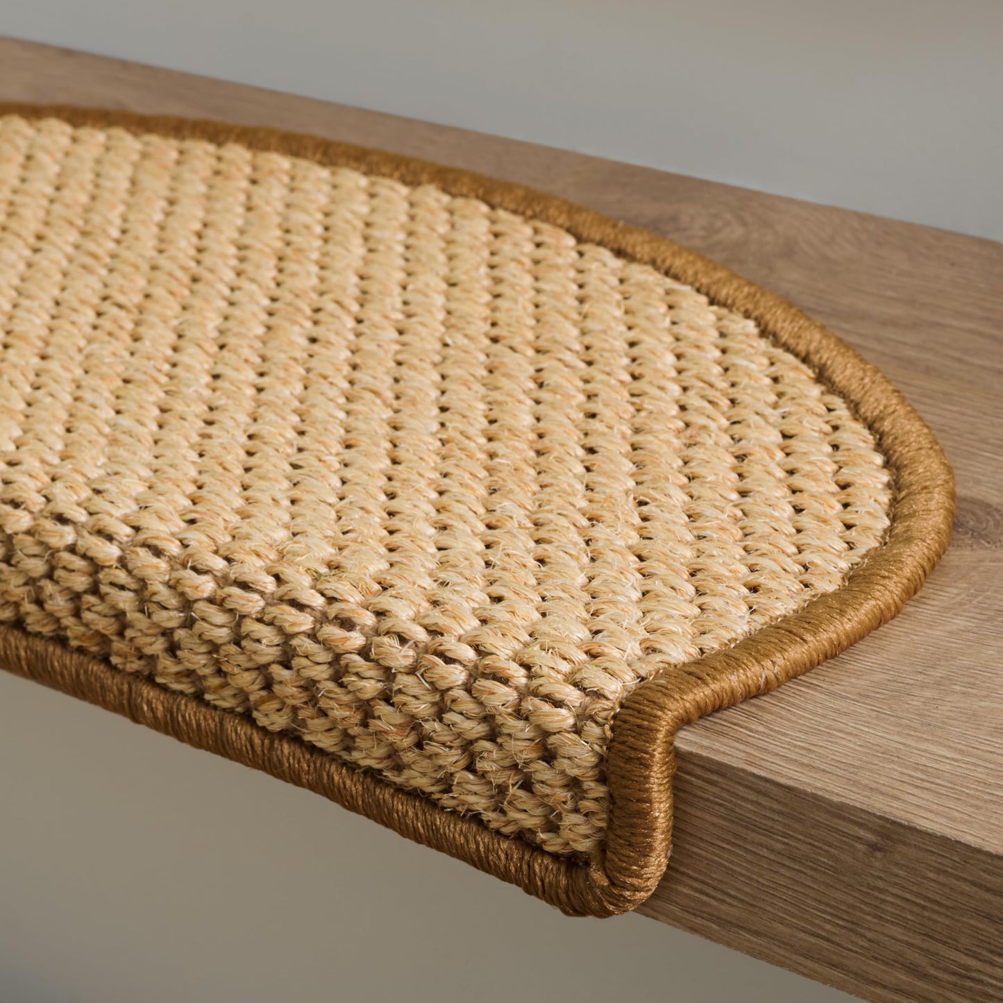 SAFAVIEH Stair Treads - Set of 3, 1' x 2'2" Non-Slip Indoor Accent Rugs, Handmade Sisal Natural Fiber, Durable & Decorative for Staircases (STT104A-SET3)