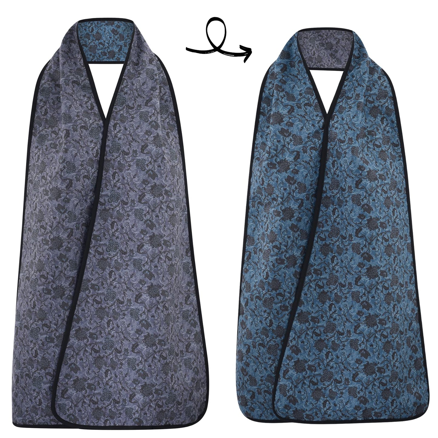 Reversible Adult Bib Scarf - Dignified Alternative to Adult Bibs | Washable and Reusable Clothing Protectors (Hurston)