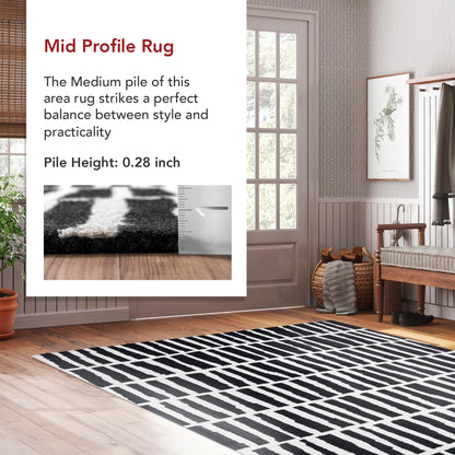 nuLOOM Hand Tufted Lemuel Accent Rug, 3x5, Black