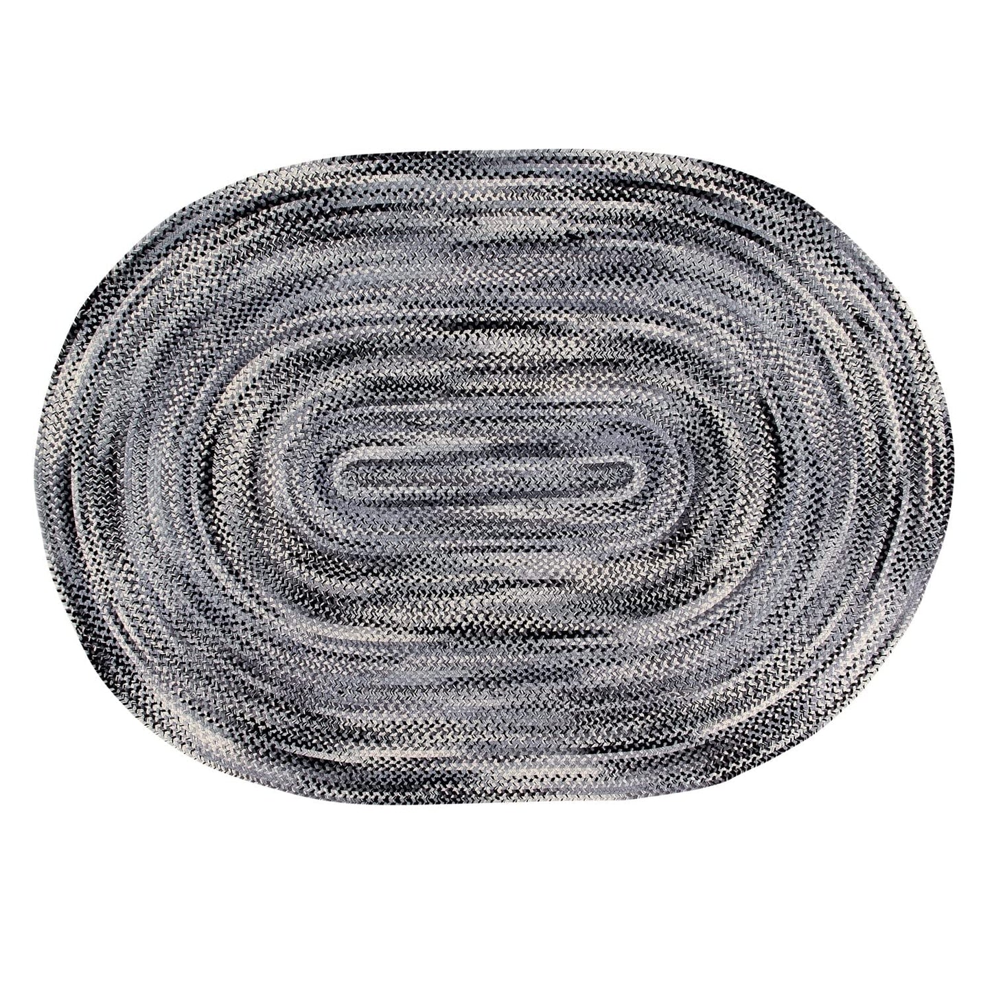 Better Trends Ombre Braided Area Rug, 36" x 60" Oval, Reversible and Durable, 100% Soft Cotton Chenille, Ideal for Living Room, Bedroom, Ergonomic Comfort Standing Braided Mat - Beige