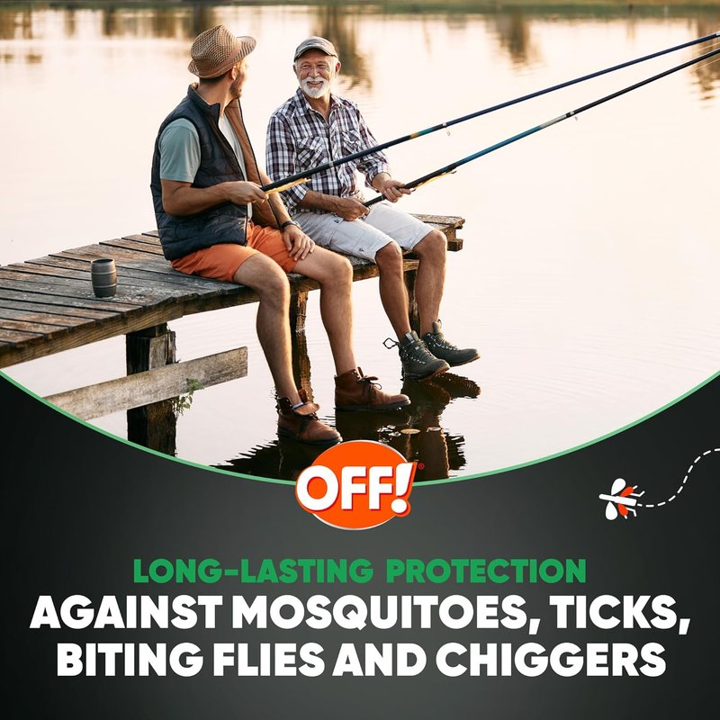 OFF! Deep Woods Insect Repellent Spray - 30% DEET, 6 Oz | Pack of 4 for Mosquito & Tick Protection