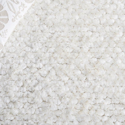 SAFAVIEH Saint Tropez Shag Collection 2'3" x 8' Snow White STS641W Handmade Solid 1-inch Thick Runner Rug