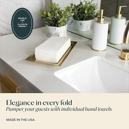 300-Pack Servietto Disposable Linen-Feel Guest Towels