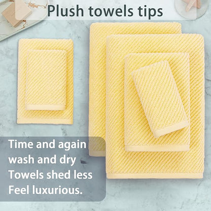 VOOVA & MOVAS Yellow Bath Towels