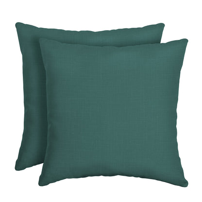 Arden Outdoor Toss Pillow, 2 Pack, 16 x 16, Rain-Proof, Fade Resistant Pistachio Botanical