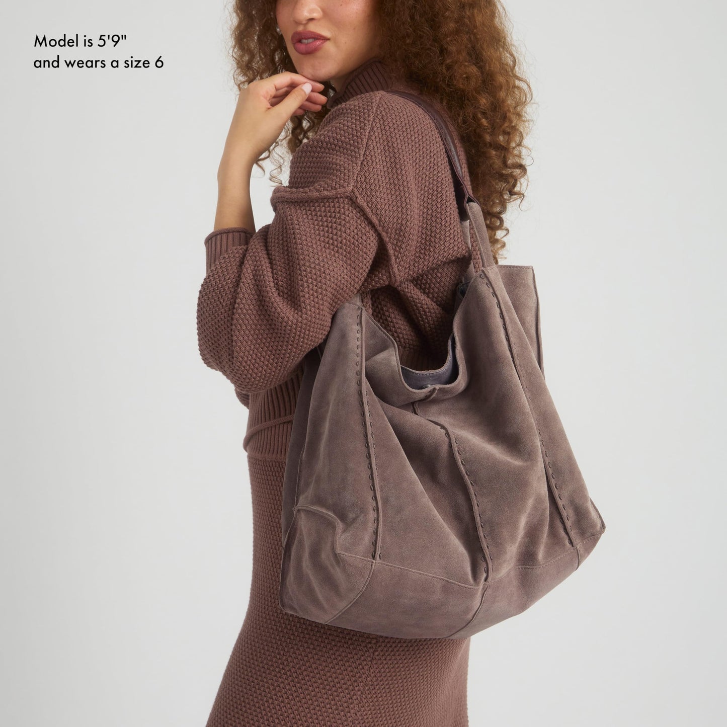 The Sak Los Feliz Large Tote Bag - Premium Leather Handbag With Stylish Design For Everyday, Travel, Beach Bag - Roomy, Durable, Lined Purse With Shoulder Bag Strap, Zipper Pocket