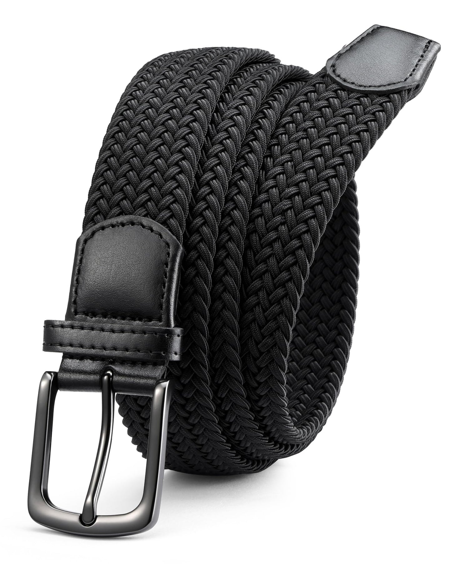 CHAOREN Mens Belt - Braided Stretch Golf Belt for Men 1 3/8"- Gift for Golf Pants Casual Shorts Jeans
