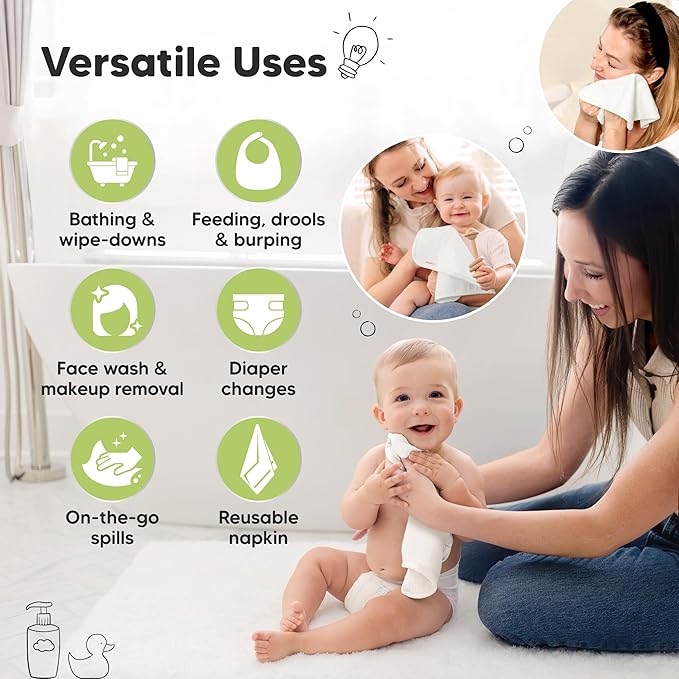 6-Pack Baby Washcloths