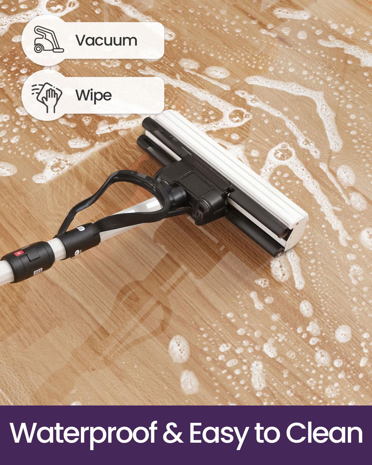 DEXI Plastic Kitchen Runner Rug Ultra Thin 24x108, Vinyl Floor Protector Mat Waterproof, Clear Carpet for Indoor Laundry Hallway Front Sink Foldable