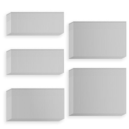 5000 Count 16 Gauge Finish Nails Total (1-1/4, 1-1/2, 1-3/4, 2, 2-1/2" 1000 Per Size) Galvanized Finish Processing Nails Suitable for Most Brand of 16 Gauge Pneumatic and Electric Brad Nailer