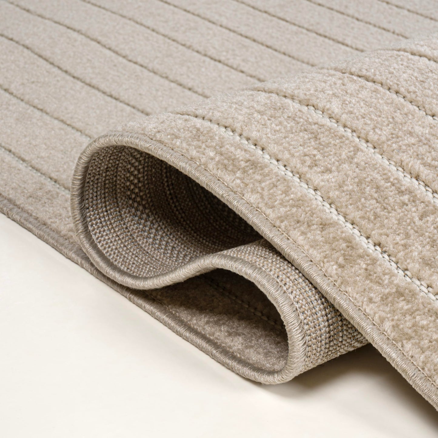 JONATHAN Y Odense High-Low Angle Beige/Cream 2x8 Indoor/Outdoor Runner Rug for Patio, Backyard, Living Room, Bedroom, Office, Hose-Washable (SCN101E-28)