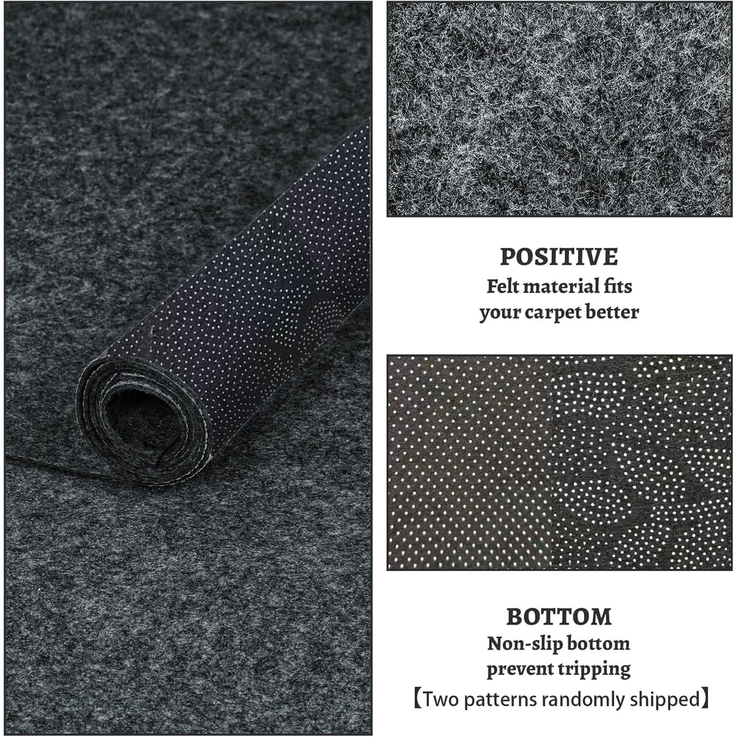 YODUYO Anti-Slip Carpet Mat 8x10ft