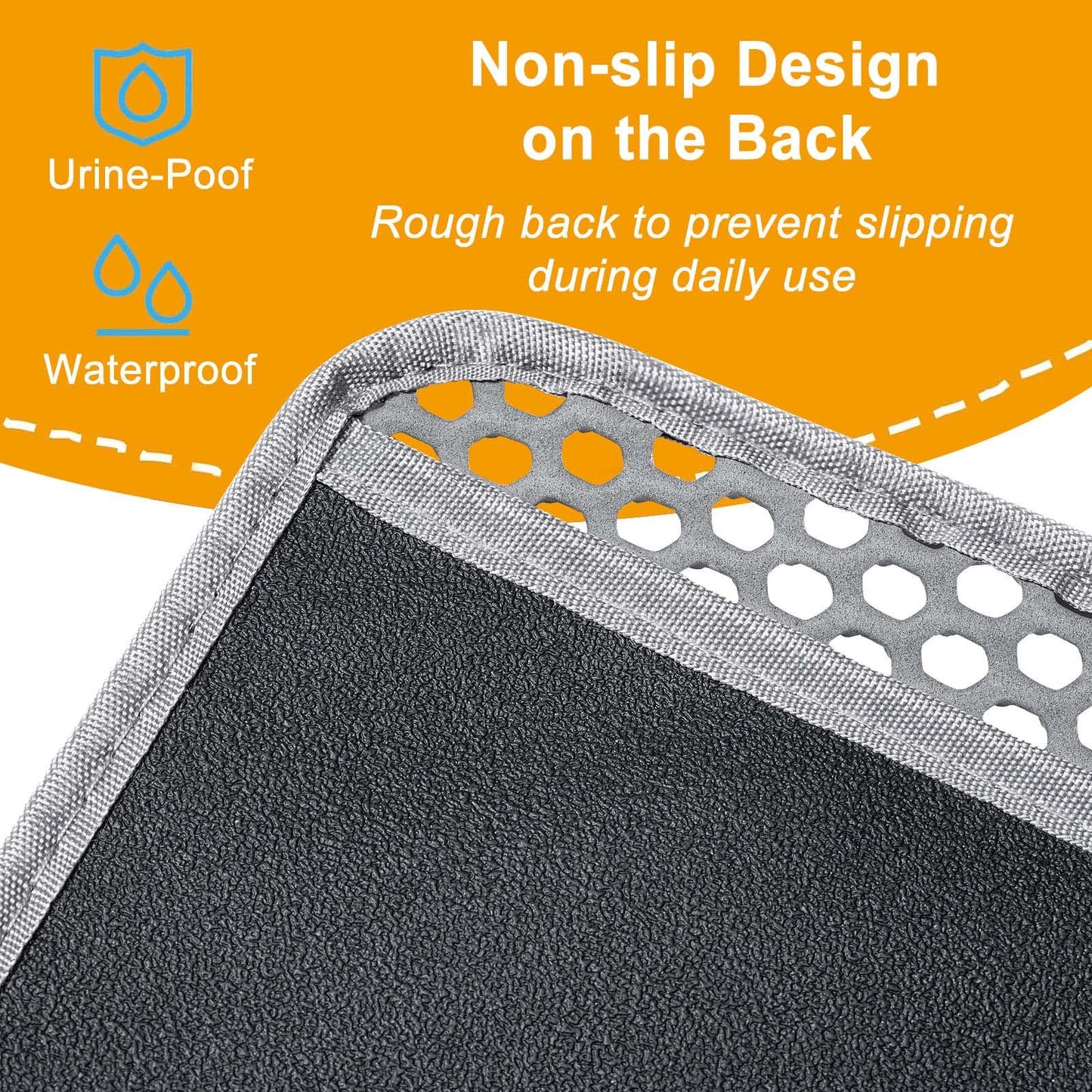 Cat Litter Mats-Extra Large 47''x36'' Litter Trapping Mat for Cat-XXL Litter box Matt for Floor-2 Layer Catcher Rug for Pet kitty Litterbox-Waterproof Urine Proof,Non-Slip