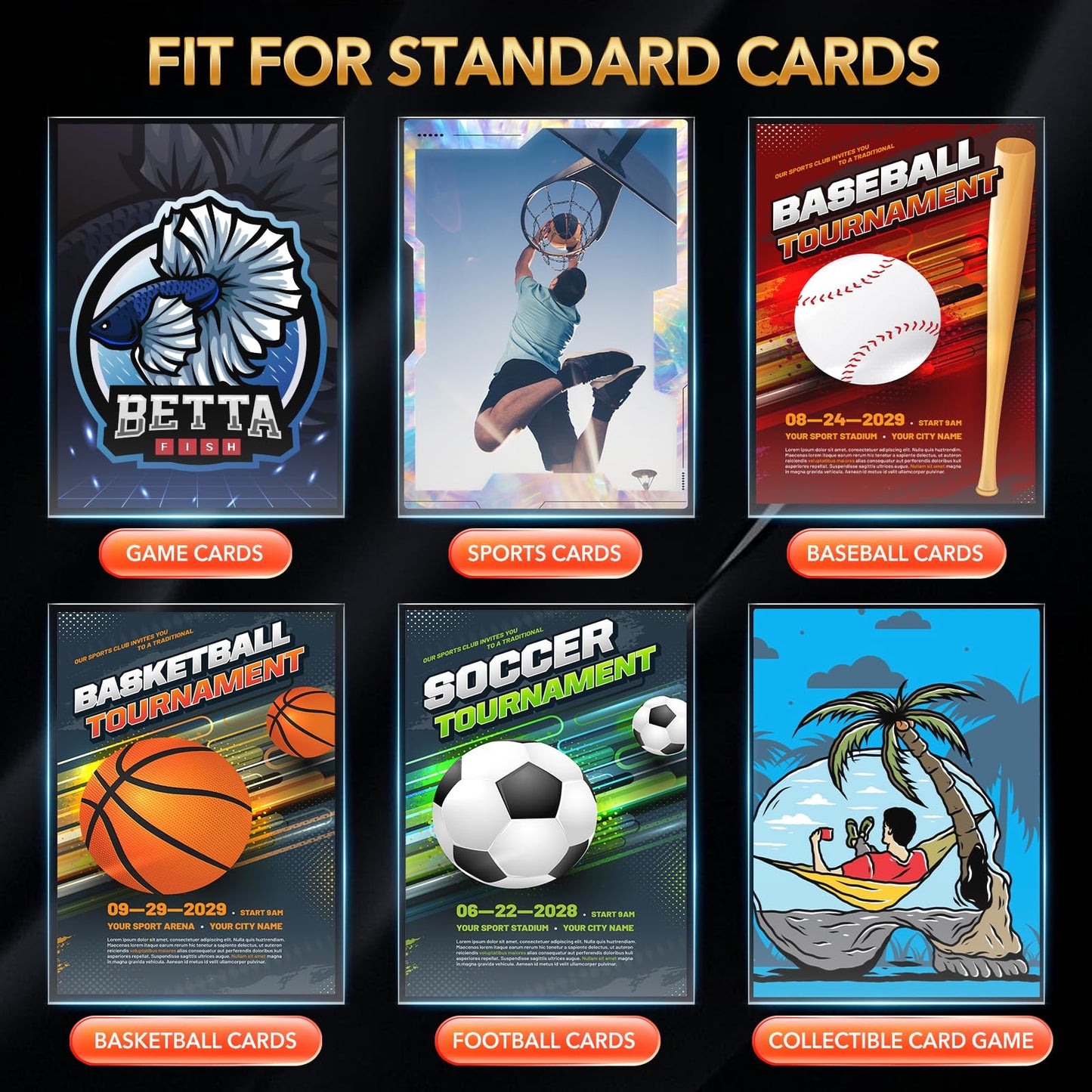 Rasupro 800 Counts Card Sleeves, Premium Clear Polypropylene (PP) Card Sleeves, Penny Trading Cards are Suitable for Standard Trading Cards, Gaming, Sports, Baseball, Soccer Cards