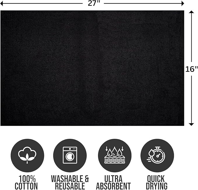 24 Pack Premium Hand Towels – 100% Cotton, Soft & Highly Absorbent – 16x27