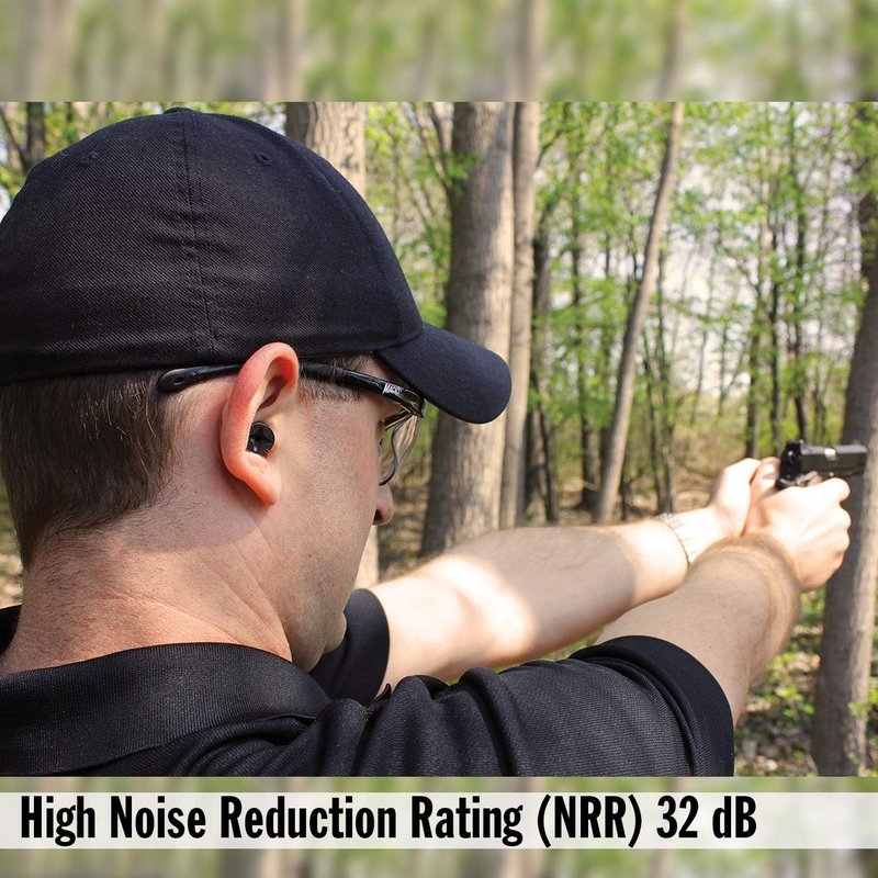 Mack's Covert Ops Ear Plugs - Soft Foam Shooting Earplugs with 32 dB NRR | 50 Pairs for Hunting & Tactical Use