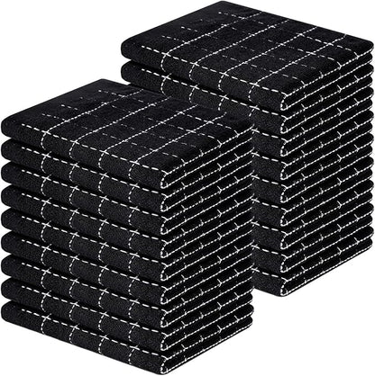 Homaxy 100% Cotton Terry Kitchen Dish Cloths, Ultra Soft and Absorbent Dish