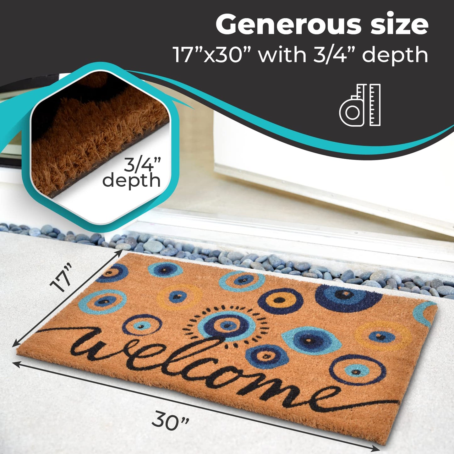 WALBROOK Door Mats (Evil Eye)