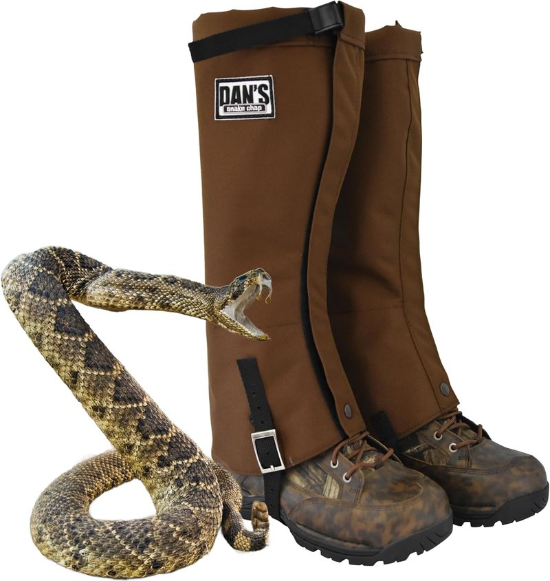 High-Performance Snake Protector Gaiters | Waterproof, Briarproof Nylon for Rugged Hiking & Outdoors - Adjustable Fit for All Shoes & Boots