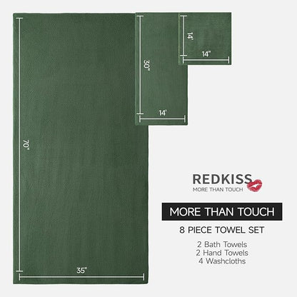 REDKISS Premium Towel Set of 8