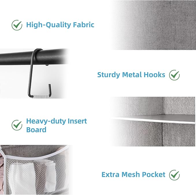 StorageWorks 6-Shelf Closet Organizers, Two 3-Shelf Separable Hanging Shelves