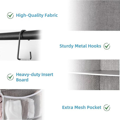 StorageWorks 6-Shelf Jumbo Closet Organizers, Two 3-Shelf Separable Hanging
