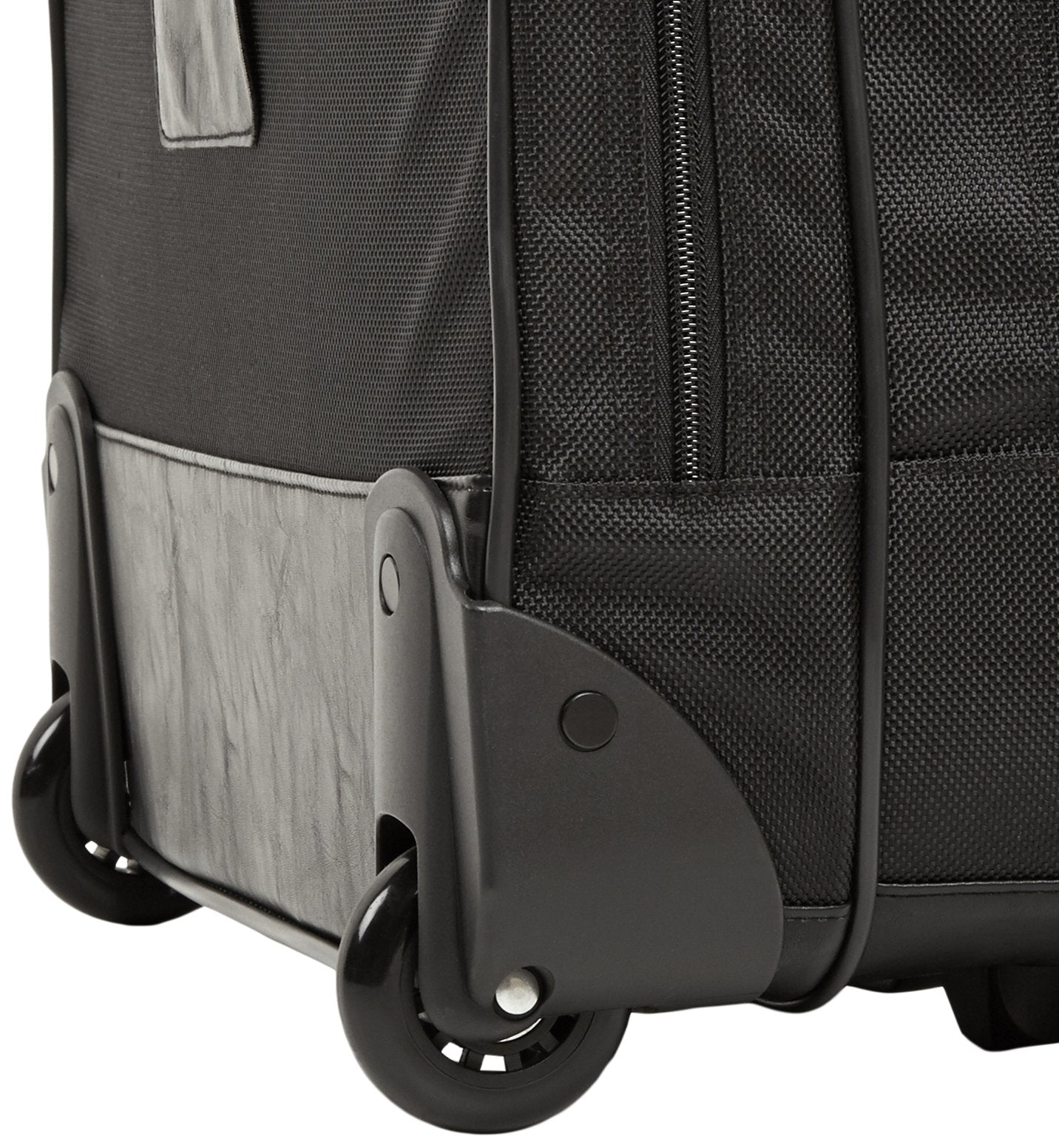 Amazon Basics 15.6" Rolling Laptop Bag for Travel and Business, Briefcase with Wheels, Adjustable Locking Handle, Black
