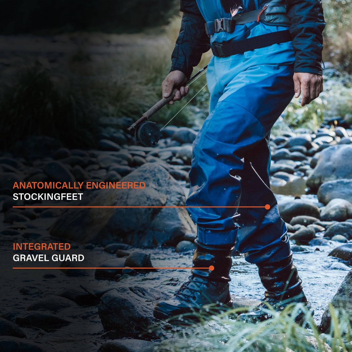 Simms Freestone Stockingfoot Smoke S