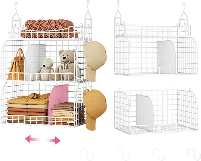 SWTYMIKI Hanging Closet Organizer Storage