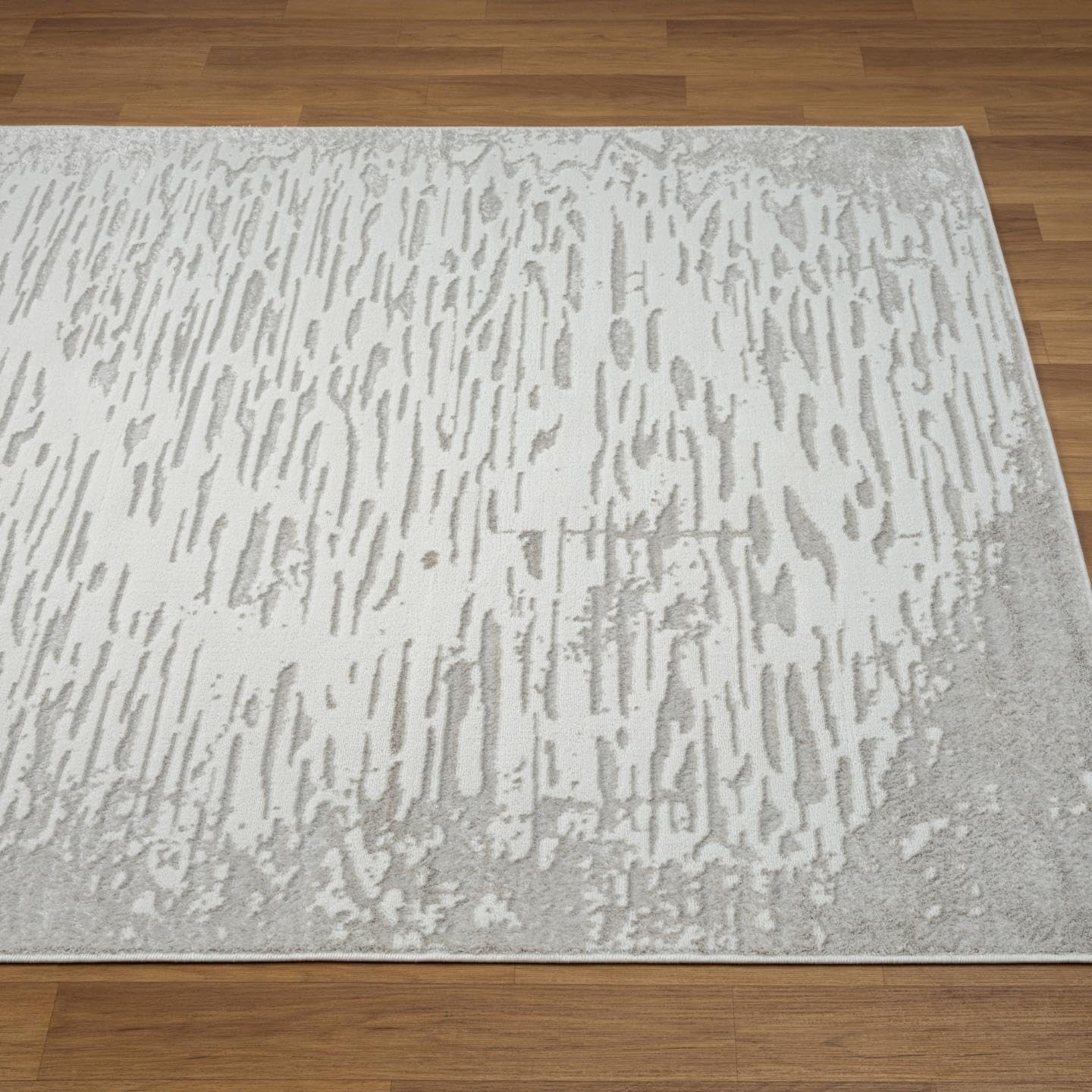 LUXE WEAVERS Artistic Metallic Gold 6x9 Area Rug, Plush Abstract Textured Living Room Carpet