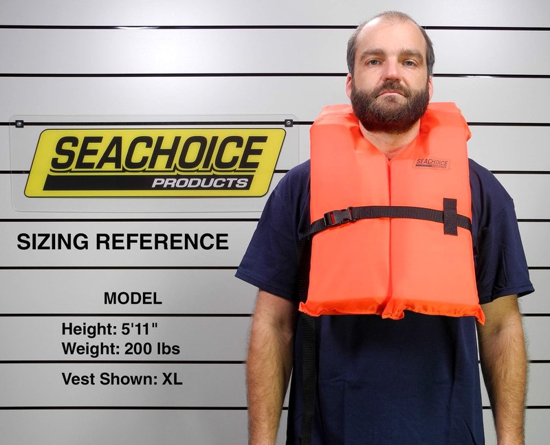 SEACHOICE 85580 Life Vest, Type II Personal Flotation Device â€“ Orange â€“ Adult XL