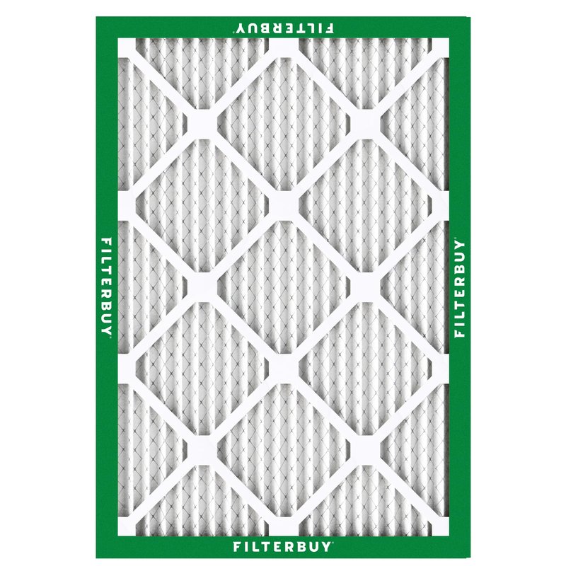 Filterbuy 20x27x1 Air Filter MERV 8 Essential Dust & Allergy Defense (6-Pack), Electrostatic Pleated HVAC AC Furnace Filters Replacement, Made in USA (Actual Size: 20.00 x 27.00 x 0.75)