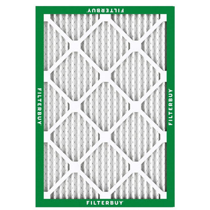 Filterbuy 17.5x23.5x1 Air Filter MERV 8 Essential Dust & Allergy Defense (6-Pack), Electrostatic Pleated HVAC AC Furnace Filters Replacement, Made in USA (Actual Size: 17.38 x 23.38 x 0.75)