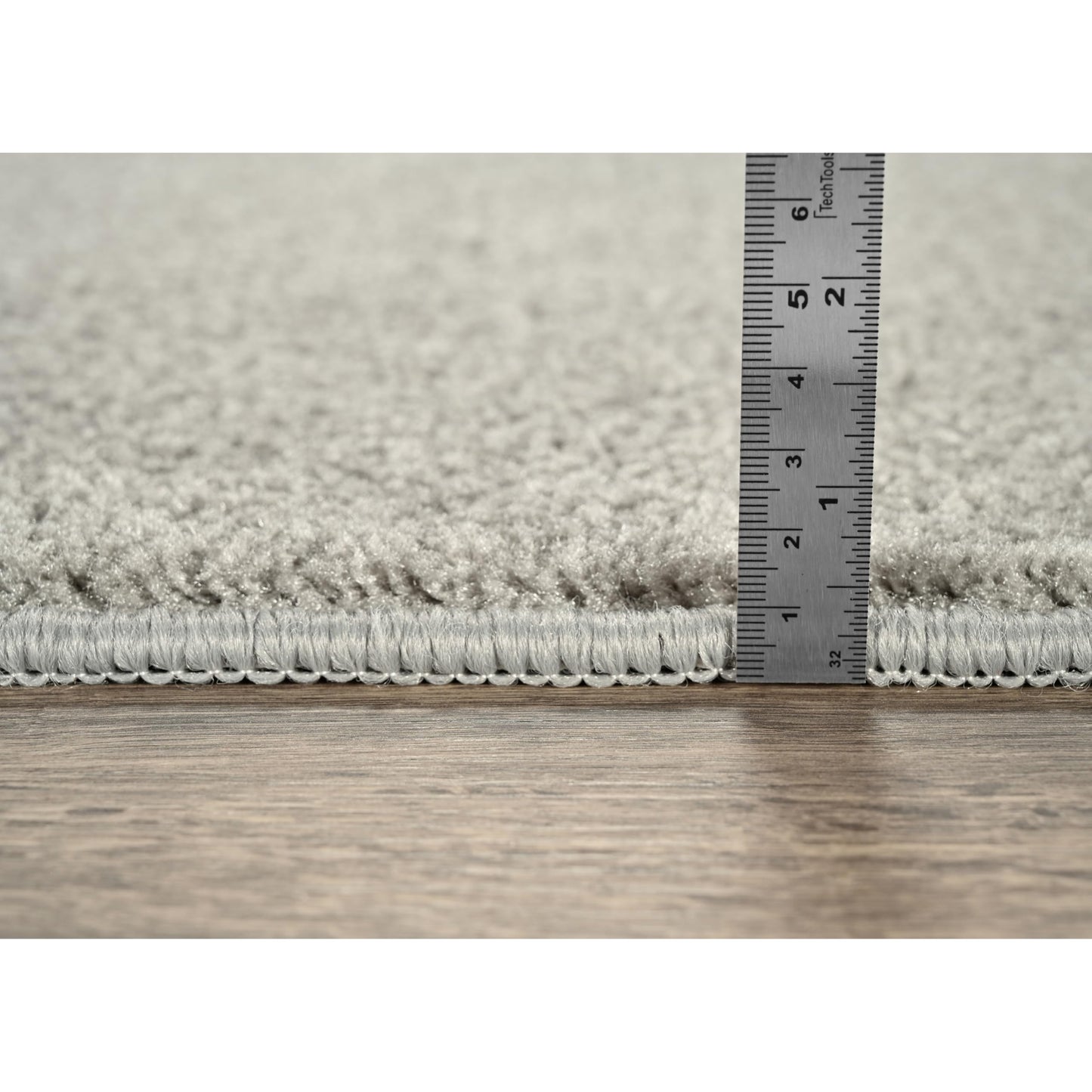 Garland Rug Clayton Plush 5 ft. x 6 ft. Basic Utility Area Rug Gray
