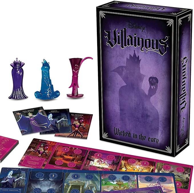Ravensburger Disney Villainous Wicked to The Core - Strategy Board Game for Kids &amp Adults Age 10 Years Up - Can Be Played as a Stand-Alone or Expansion