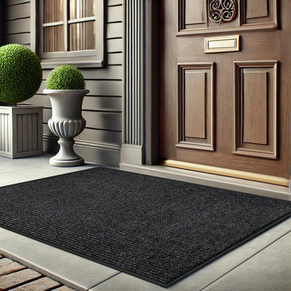 Azadx 4'x6' Front Door Mat Heavy Duty Indoor Outdoor Door Mat Non-Slip Backing Doormat for Entryway Stain and Fade Resistant Commercial Floor Mats Entry Mat Low Profile Welcome Door Mats