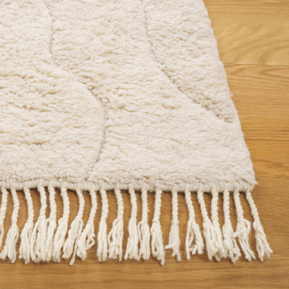 SAFAVIEH Vermont Collection Area Rug - 5' x 8', Ivory, Handmade Wool, Ideal for The Living Room, Dining Room, Bedroom (VRM203A-5)