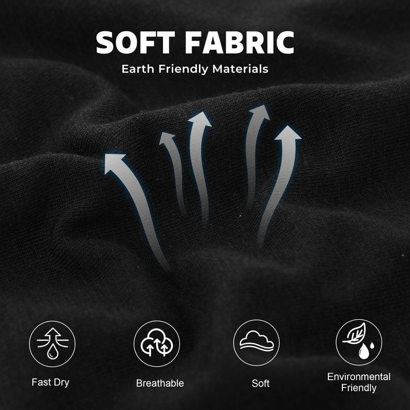 BAMBOO COOL Moisture-Wicking Soft Men's Underwear Boxer Briefs for Men With Open Fly Pouch (6 pack) M