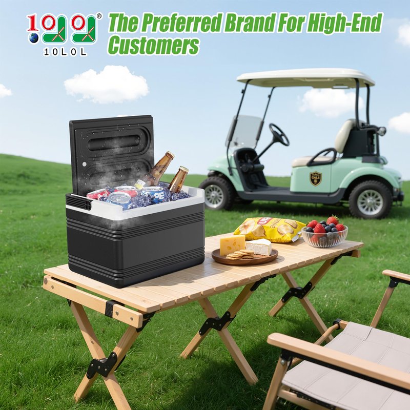 10L0L Universal Golf Cart 8L Ice Chest Cooler with Mounting Bracket, Cooler Box for EZGO&Club Car&Yamaha – 48 Hour Cold Drink Storage 102588101 103886801