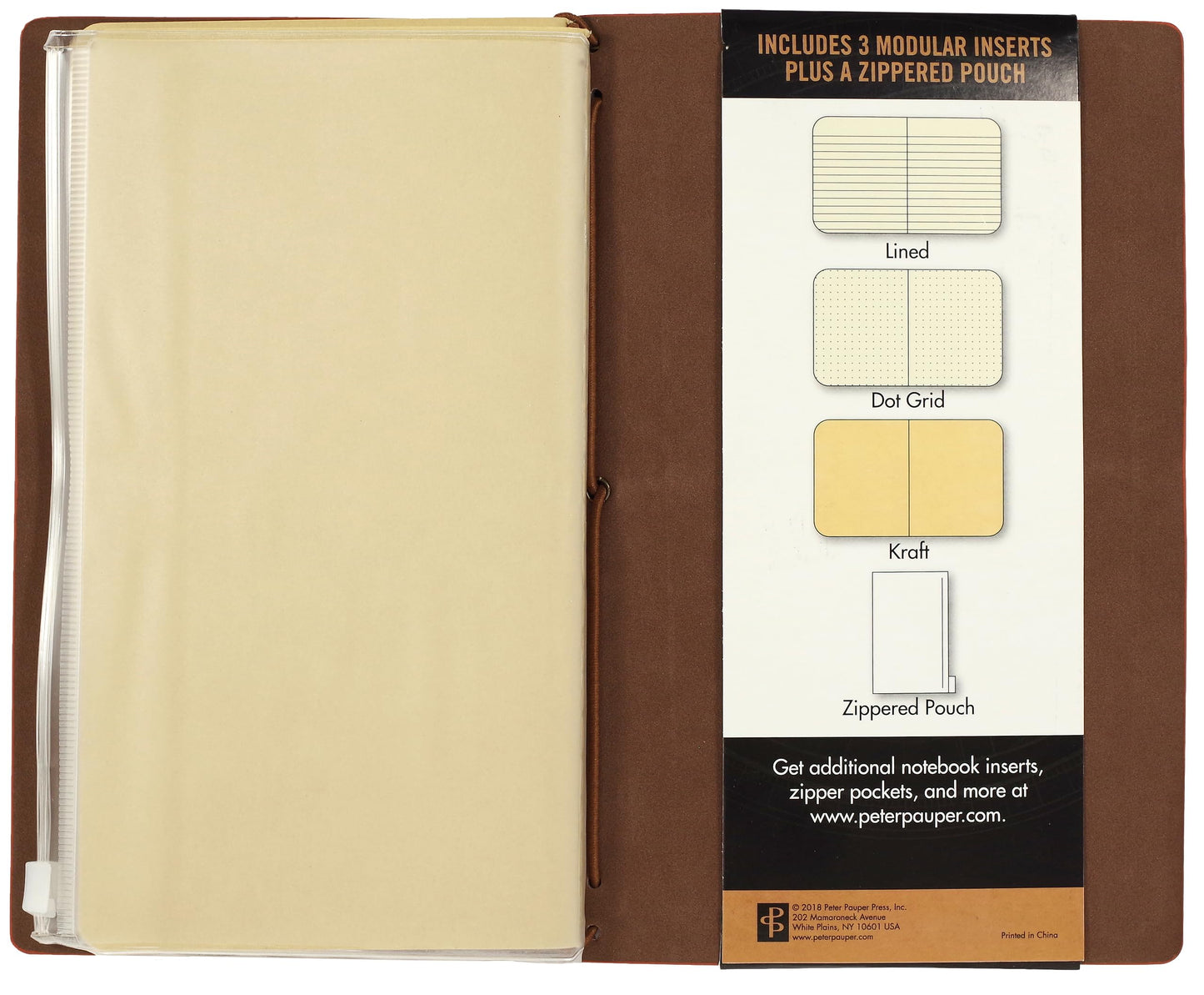 Voyager Refillable Journal - Nutmeg (Traveler's Journal, Planner, Notebook)